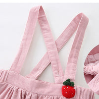 Load image into Gallery viewer, 2 Pieces Set Baby Kid Girls Fruit Embroidered Tops And Dresses Wholesale 230110258
