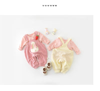Load image into Gallery viewer, 2 Pieces Set Baby Girls Striped Tops And Animals Cartoon Jumpsuits Wholesale 230110271
