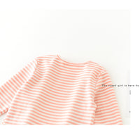 Load image into Gallery viewer, 2 Pieces Set Baby Girls Striped Tops And Animals Cartoon Jumpsuits Wholesale 230110271
