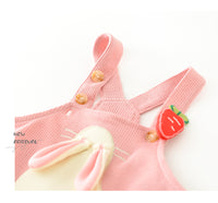 Load image into Gallery viewer, 2 Pieces Set Baby Girls Striped Tops And Animals Cartoon Jumpsuits Wholesale 230110271
