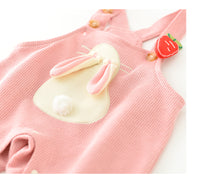 Load image into Gallery viewer, 2 Pieces Set Baby Girls Striped Tops And Animals Cartoon Jumpsuits Wholesale 230110271
