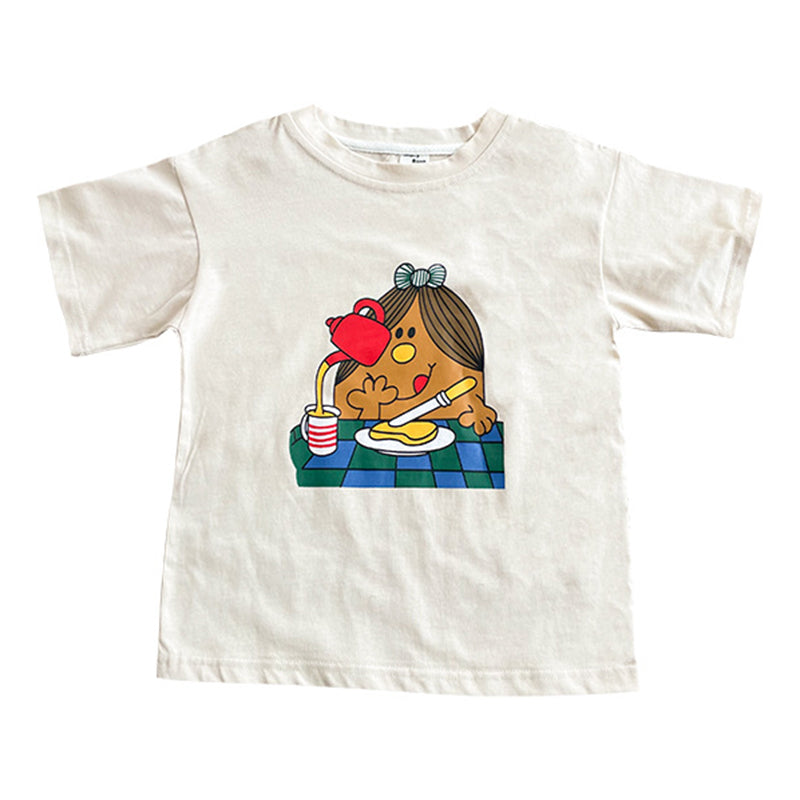 Baby Kid Girls Cartoon Print T-Shirts Wholesale 23011034