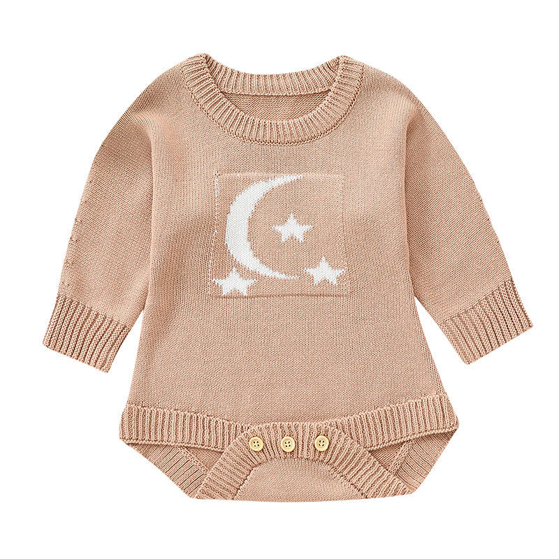 Baby Unisex Star Crochet Rompers Wholesale 23011047