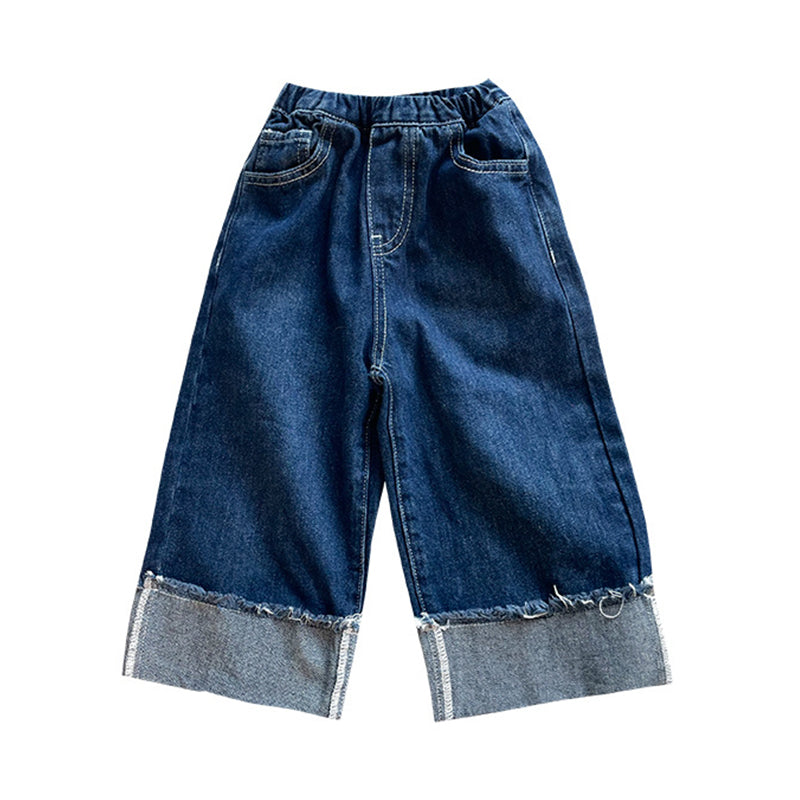 Baby Kid Unisex Color-blocking Jeans Wholesale 23011056