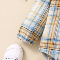 Load image into Gallery viewer, Baby Girls Boys Checked Rompers Wholesale 23011067
