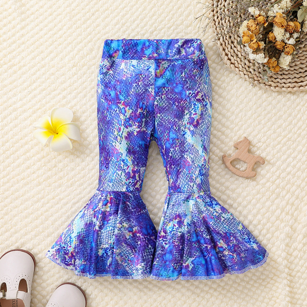 Baby Kid Girls Tie Dye Pants Wholesale 23011069