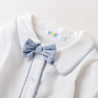 Load image into Gallery viewer, 2 Pieces Set Baby Boys Bow Shirts And Solid Color Pants Wholesale 23011070

