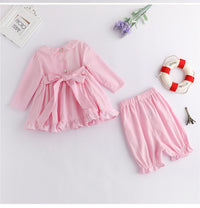 Load image into Gallery viewer, 3 Pieces Set Baby Kid Girls Solid Color Tops And Pants And Headwear Wholesale 23011090
