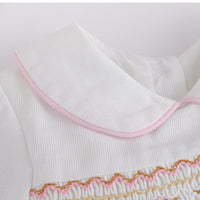 Load image into Gallery viewer, 2 Pieces Set Baby Girls Flower Tops And Bow Pants Wholesale 23011092
