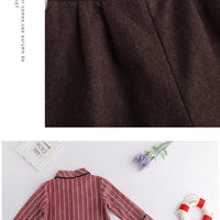 Load image into Gallery viewer, 2 Pieces Set Kid Boys Striped Shirts And Solid Color Shorts Wholesale 23011093
