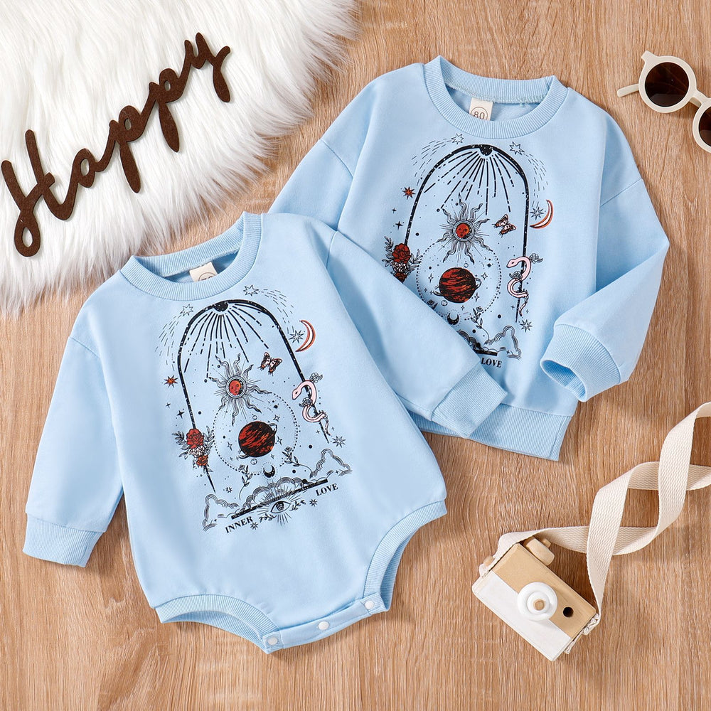 Baby Kid Unisex Print Hoodies Swearshirts Wholesale 23011098