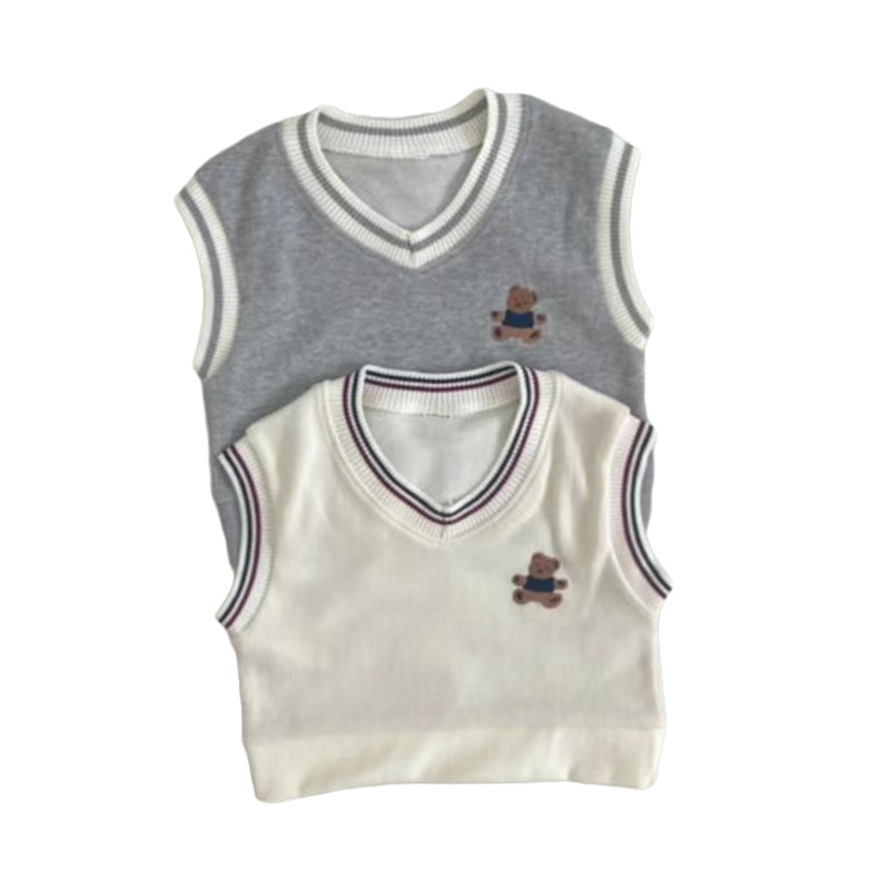 Baby Unisex Cartoon Print Vests Waistcoats Wholesale 230111115