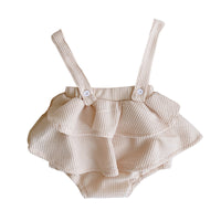 Load image into Gallery viewer, Baby Girls Solid Color Checked Print Rompers Wholesale 23011112
