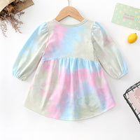 Load image into Gallery viewer, Baby Girls Tie Dye Dresses Wholesale 230111131
