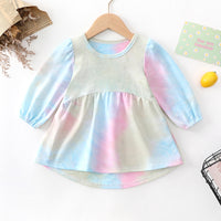 Load image into Gallery viewer, Baby Girls Tie Dye Dresses Wholesale 230111131

