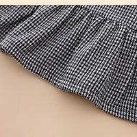 Load image into Gallery viewer, Baby Girls Color-blocking Houndstooth Bow Dresses Wholesale 230111136
