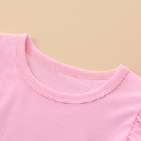 Load image into Gallery viewer, 2 Pieces Set Baby Girls Solid Color Tops And Flower Pants Wholesale 230111138
