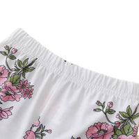 Load image into Gallery viewer, 2 Pieces Set Baby Girls Solid Color Tops And Flower Pants Wholesale 230111138
