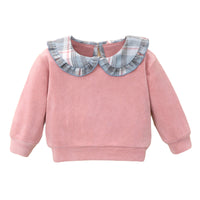 Load image into Gallery viewer, Baby Girls Color-blocking Checked Tops Wholesale 230111146
