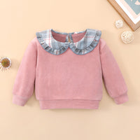 Load image into Gallery viewer, Baby Girls Color-blocking Checked Tops Wholesale 230111146
