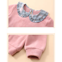 Load image into Gallery viewer, Baby Girls Color-blocking Checked Tops Wholesale 230111146
