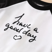 Load image into Gallery viewer, 2 Pieces Set Baby Girls Letters Color-blocking Tops And Pants Wholesale 230111147
