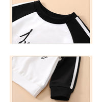 Load image into Gallery viewer, 2 Pieces Set Baby Girls Letters Color-blocking Tops And Pants Wholesale 230111147

