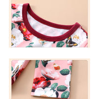 Load image into Gallery viewer, 3 Pieces Set Baby Girls Flower Rompers Solid Color Dresses And Bow Headwear Wholesale 230111152
