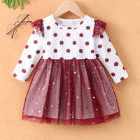 Load image into Gallery viewer, Baby Girls Polka dots Star Dresses Wholesale 230111154
