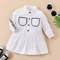Load image into Gallery viewer, Baby Girls Letters Dresses Wholesale 230111162
