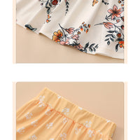 Load image into Gallery viewer, 3 Pieces Set Baby Girls Flower Tops Pants And Bow Headwear Wholesale 230111166
