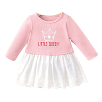 Load image into Gallery viewer, Baby Girls Letters Color-blocking Dresses Wholesale 230111167
