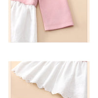 Load image into Gallery viewer, Baby Girls Letters Color-blocking Dresses Wholesale 230111167
