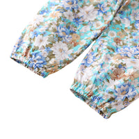Load image into Gallery viewer, 2 Pieces Set Baby Girls Solid Color Print Rompers And Flower Pants Wholesale 230111183
