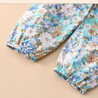 Load image into Gallery viewer, 2 Pieces Set Baby Girls Solid Color Print Rompers And Flower Pants Wholesale 230111183
