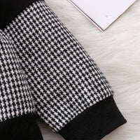 Load image into Gallery viewer, 2 Pieces Set Baby Girls Color-blocking Houndstooth Tops And Skirts Wholesale 230111197
