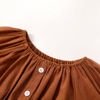 Load image into Gallery viewer, 2 Pieces Set Baby Girls Solid Color Tops And Bow Checked Pants Wholesale 230111198
