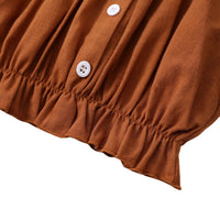 Load image into Gallery viewer, 2 Pieces Set Baby Girls Solid Color Tops And Bow Checked Pants Wholesale 230111198
