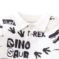 Load image into Gallery viewer, 3 Pieces Set Baby Boys Letters Dinosaur Print Polo Shirts Vests Waistcoats And Solid Color Pants Wholesale 230111208
