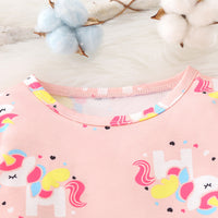 Load image into Gallery viewer, 2 Pieces Set Baby Girls Cartoon Print Rompers And Bow Pants Wholesale 230111211

