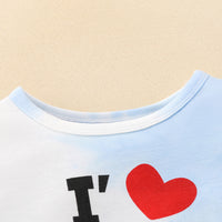 Load image into Gallery viewer, 2 Pieces Set Baby Girls Letters Love heart Tie Dye Print Tops And Pants Wholesale 230111212
