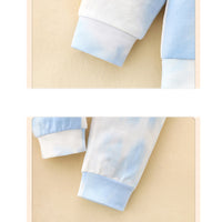 Load image into Gallery viewer, 2 Pieces Set Baby Girls Letters Love heart Tie Dye Print Tops And Pants Wholesale 230111212
