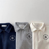 Load image into Gallery viewer, 2 Pieces Set Baby Unisex Letters Polo Shirts And Solid Color Pants Wholesale 230111217
