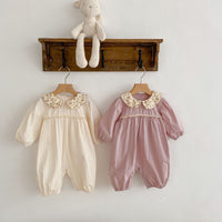Load image into Gallery viewer, Baby Girls Flower Print Jumpsuits Wholesale 230111237
