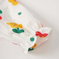 Load image into Gallery viewer, Baby Girls Flower Print Rompers Wholesale 230111244
