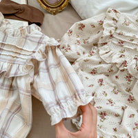 Load image into Gallery viewer, Baby Girls Flower Print Rompers Wholesale 230111336
