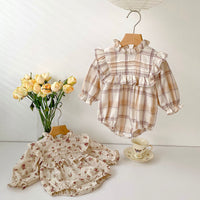 Load image into Gallery viewer, Baby Girls Flower Print Rompers Wholesale 230111336
