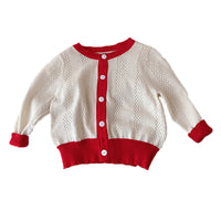 Load image into Gallery viewer, Baby Kid Girls Color-blocking Crochet Cardigan Wholesale 230111348
