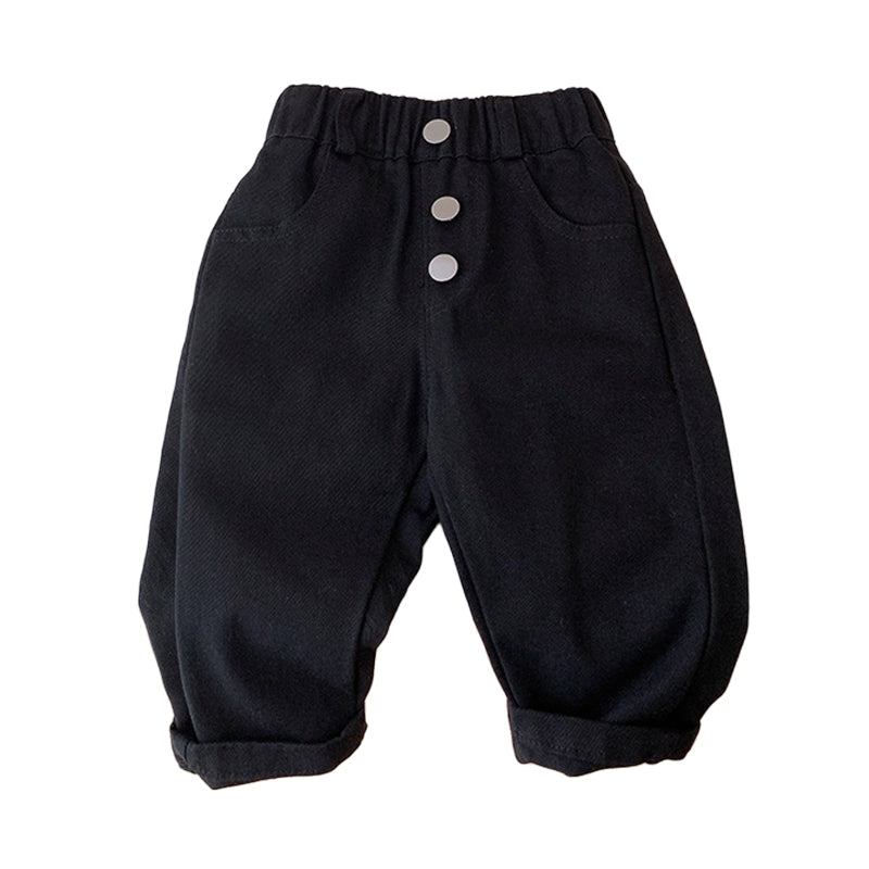Baby Kid Unisex Solid Color Pants Wholesale 230111405
