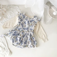 Load image into Gallery viewer, Baby Kid Girls Flower Print Rompers Wholesale 230111488
